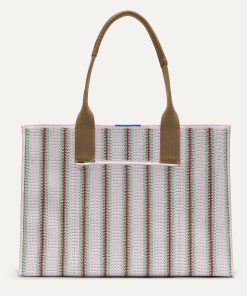 The Classic Tote - Watermelon Market Stripe