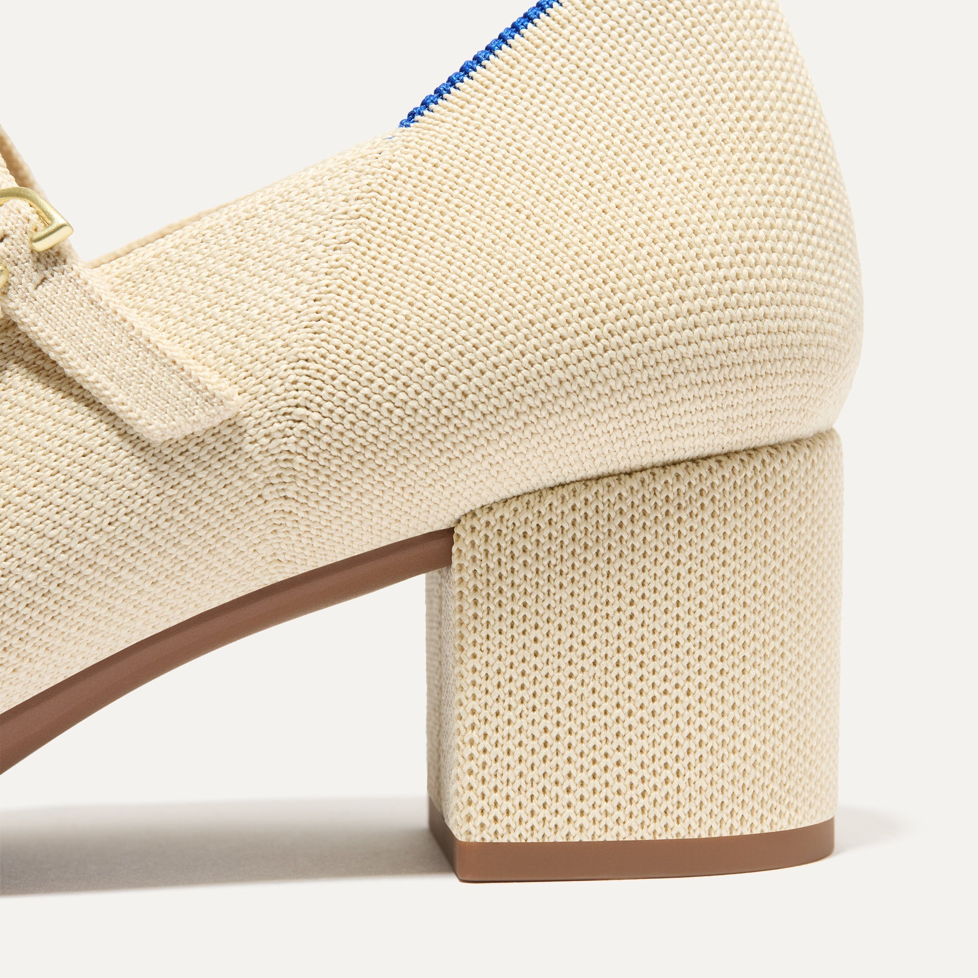 The Double Buckle Mary Jane Heel - Conch - Image 7