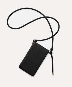 Alternative view of The Phone Crossbody - Black Sand