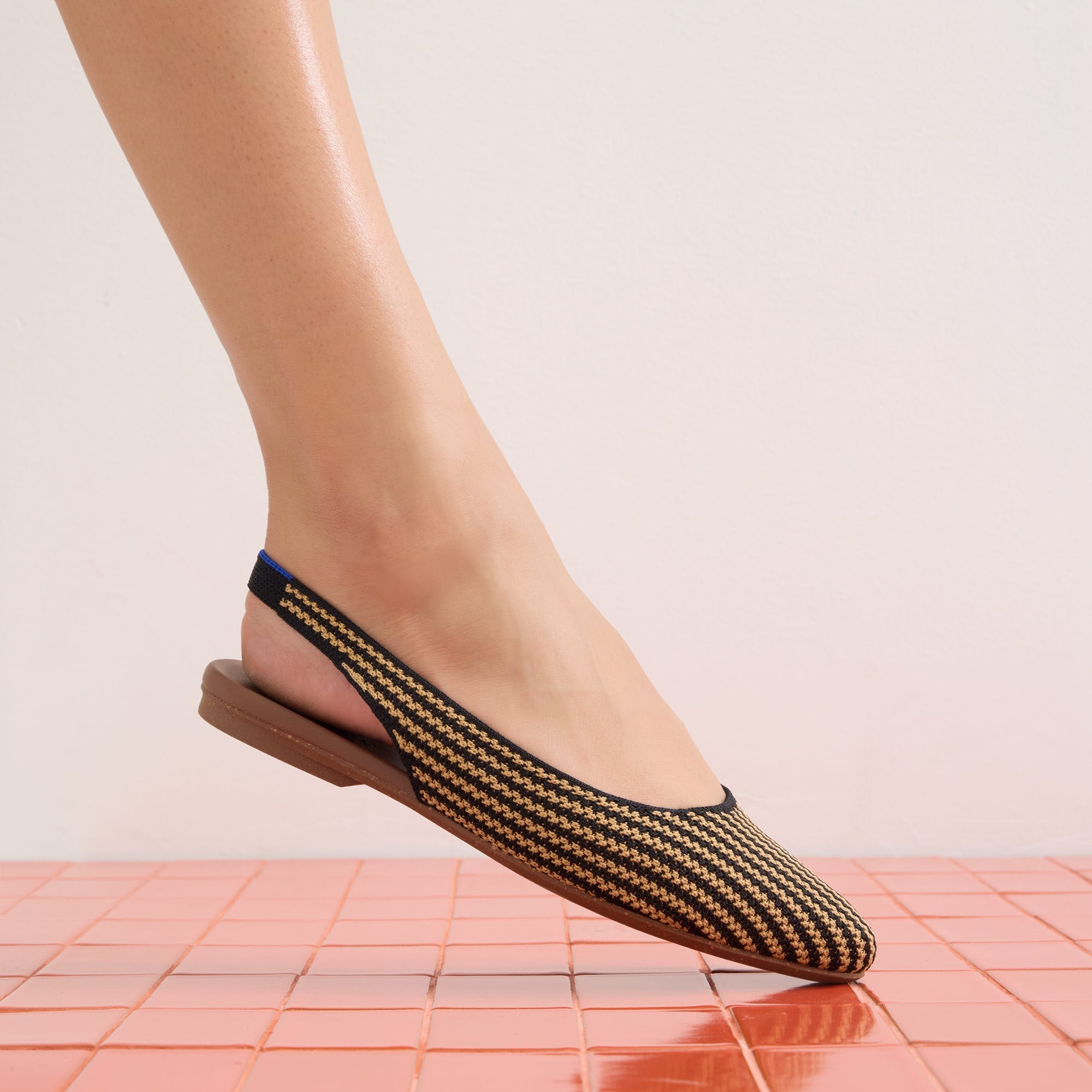 The Almond Slingback - Butterscotch Stripe - Image 4