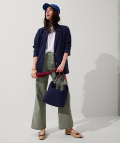 Alternative view of The Crossbody Strap - Navy and Red