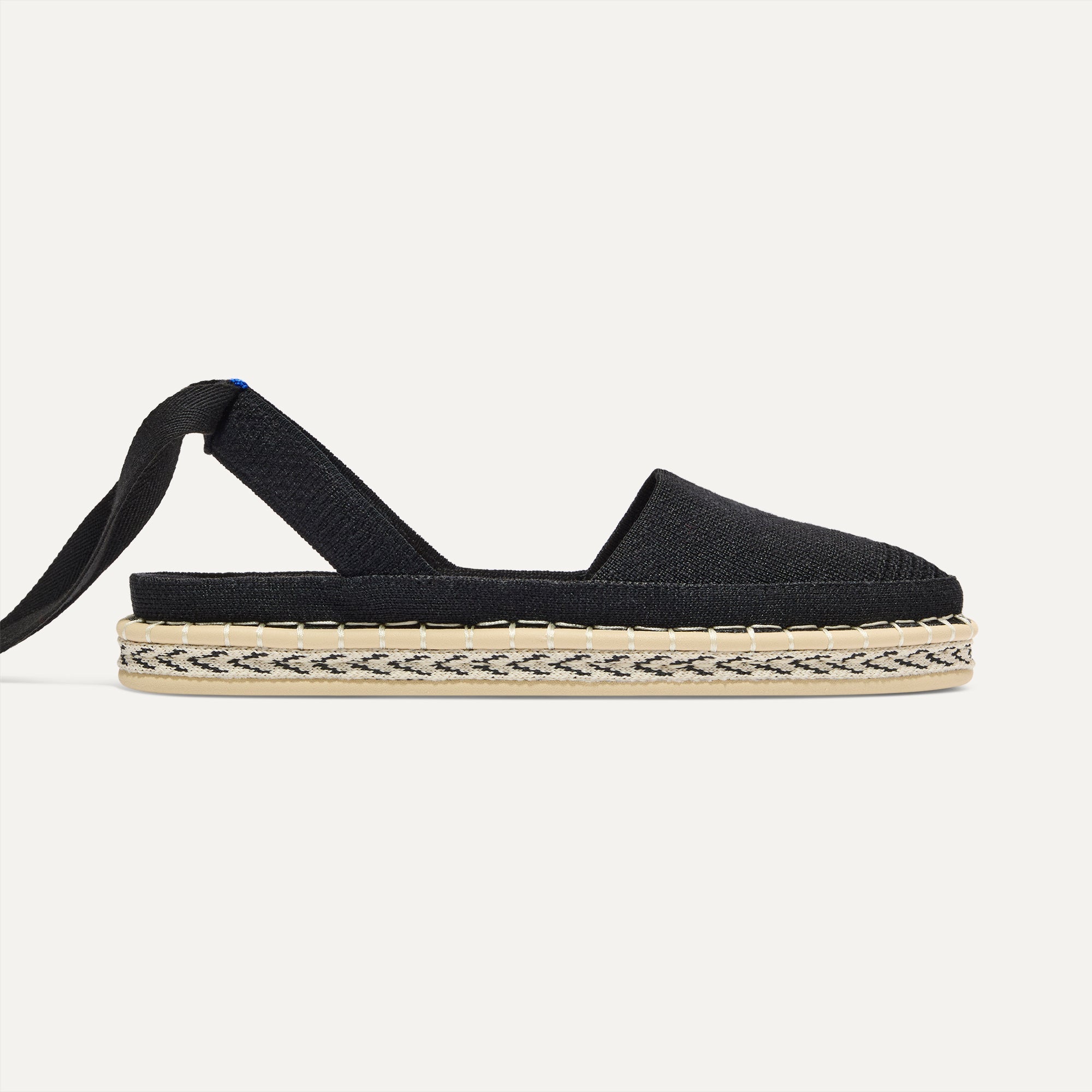The D'Orsay Espadrille - Black - Image 5