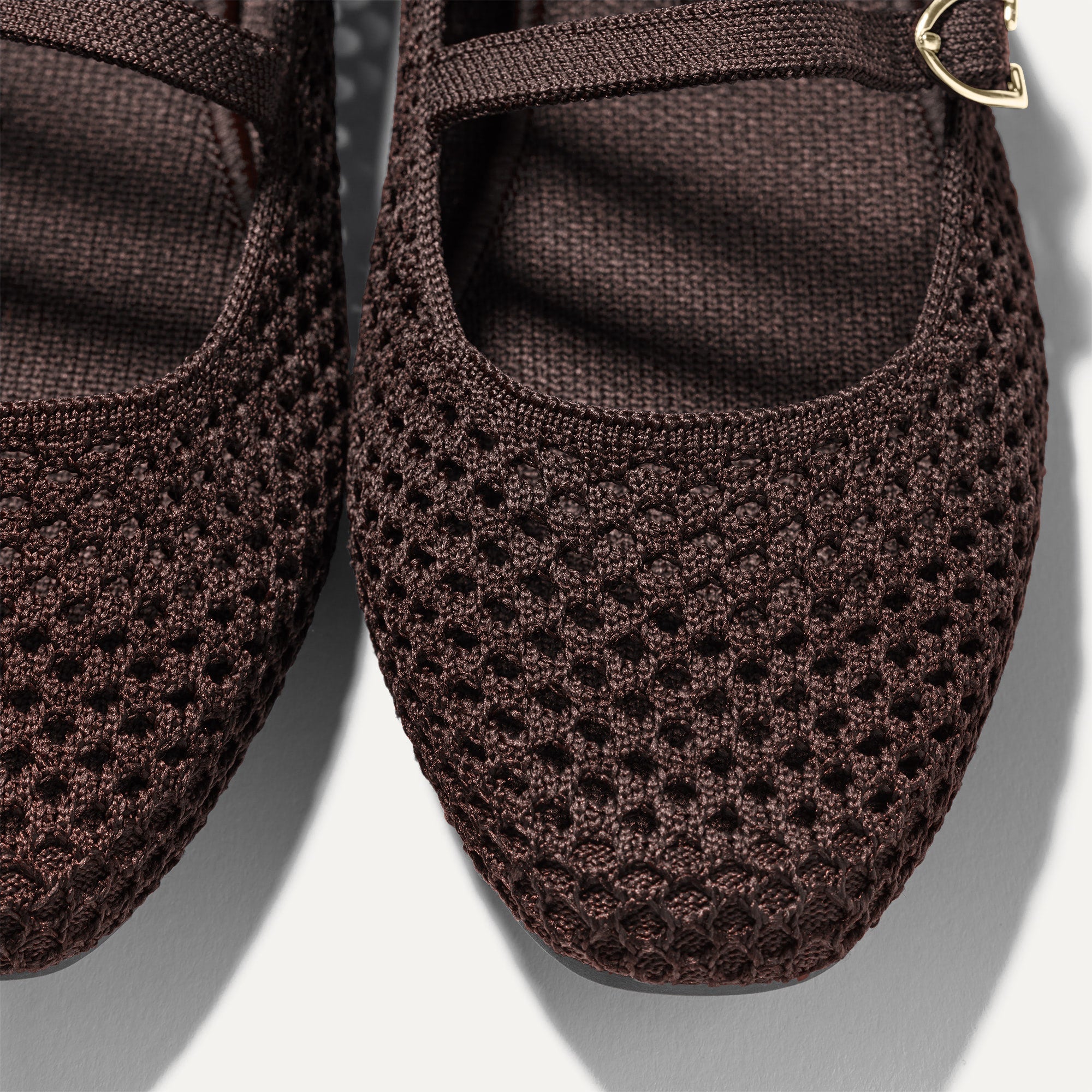 The Double Buckle Mary Jane - Chocolate Mesh - Image 4