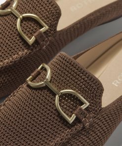 Alternative view of The Double Bit Loafer Mule - Cinnamon Raffia-Knit