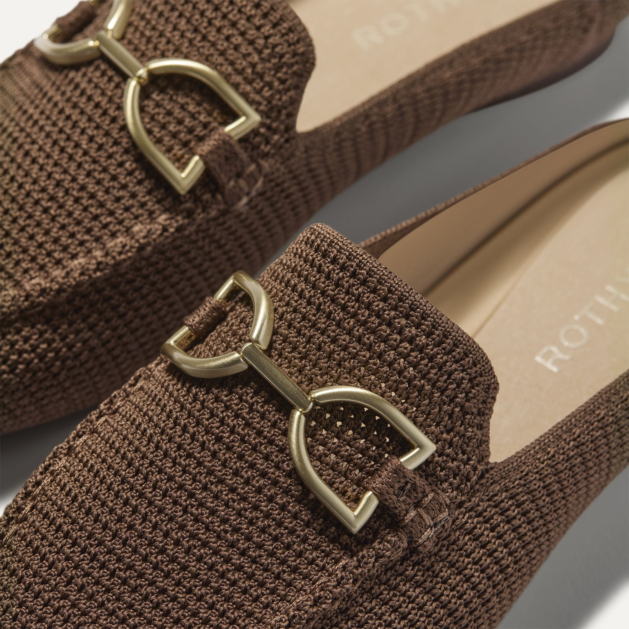 The Double Bit Loafer Mule - Cinnamon Raffia-Knit - Image 2