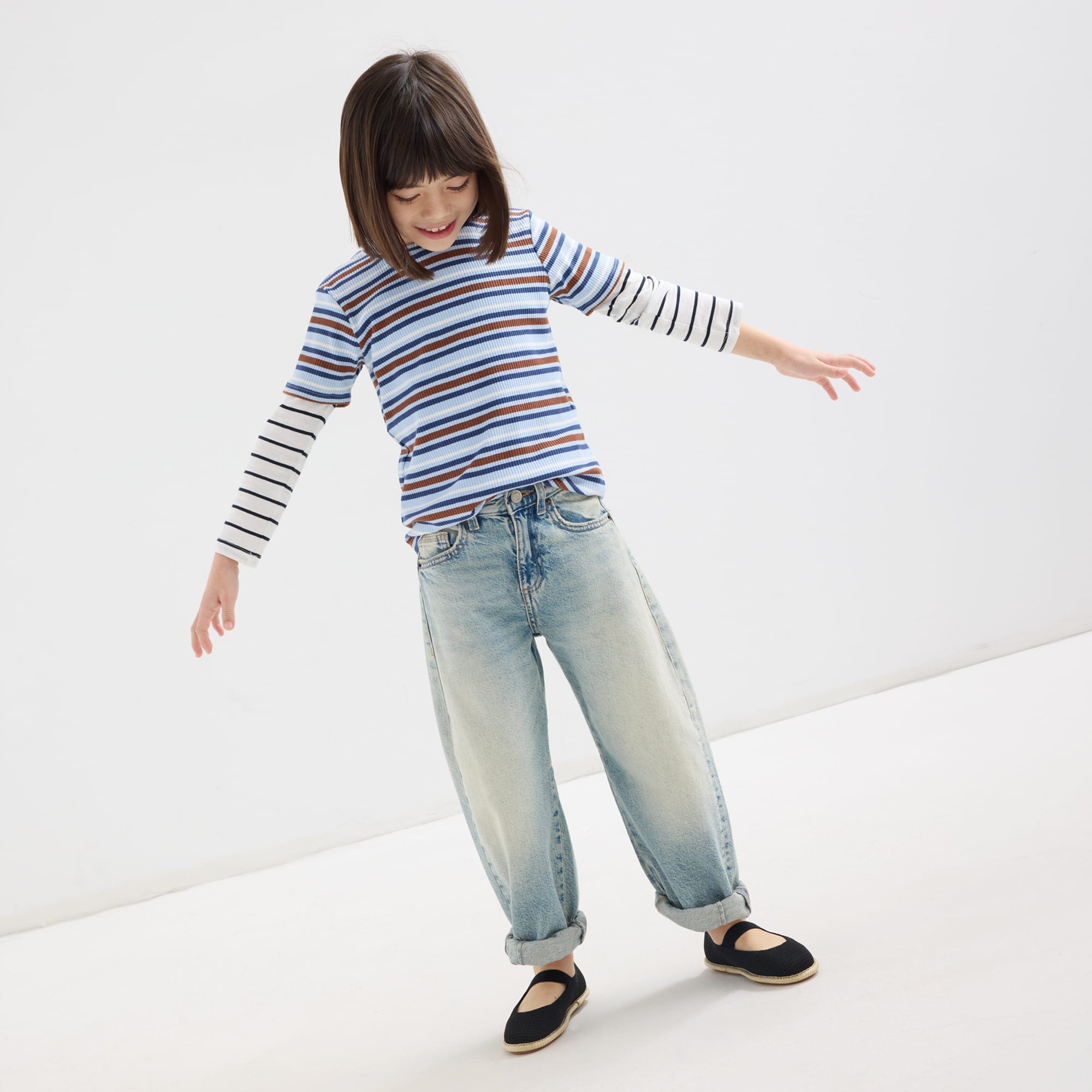 The Mini Mary Jane (for Kids) - Black Raffia-Knit - Image 3
