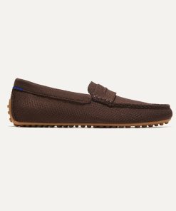 The Driving Loafer - Brown Herringbone