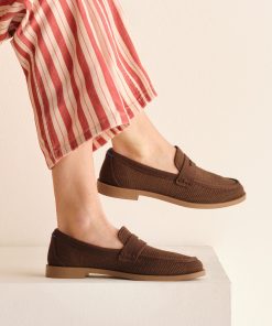 Alternative view of The Penny Loafer - Cinnamon Raffia-Knit