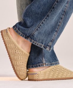 Alternative view of The Casual Clog - Metallic Golden Crochet