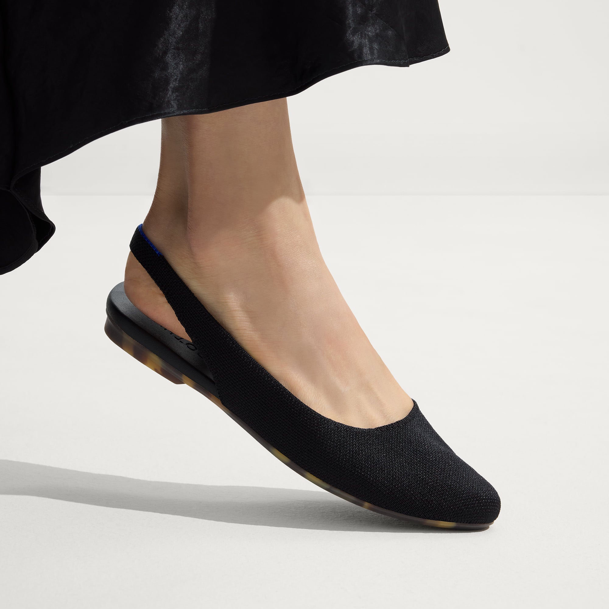 The Almond Slingback - Black - Image 4