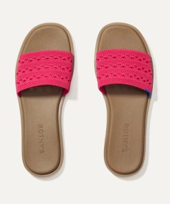 The Slide Sandal - Rouge Crochet