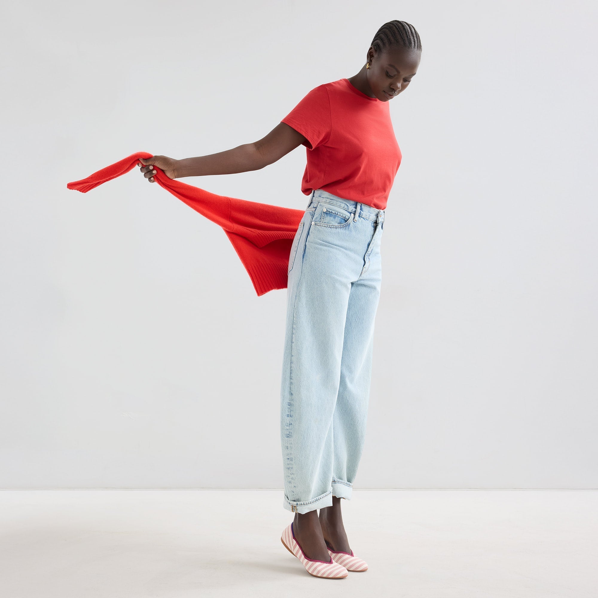 The Daily Flat - Coral Cabana Stripe - Image 4