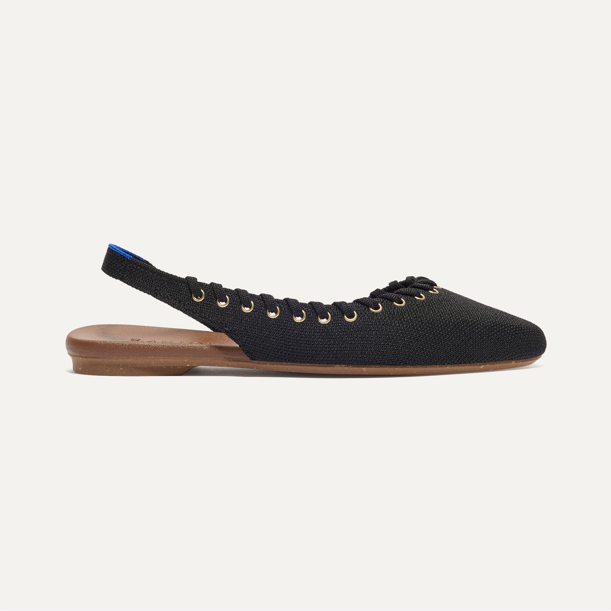 The Almond Slingback - Eyelet Black - Image 6