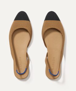 The Almond Slingback - Tawny Captoe