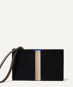 Alternative view of The Wallet Wristlet - Black Portobello Stripe