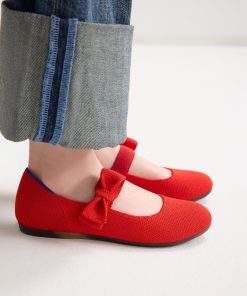 Alternative view of The Kids Tux Bow Mary Jane - Bright Red