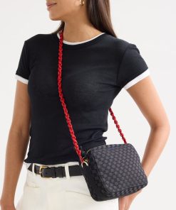 Alternative view of The Crossbody Strap - Scarlet Chain-Knit
