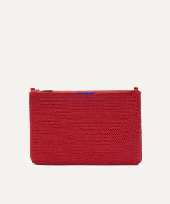 The Convertible Clutch - Scarlet Open-Knit