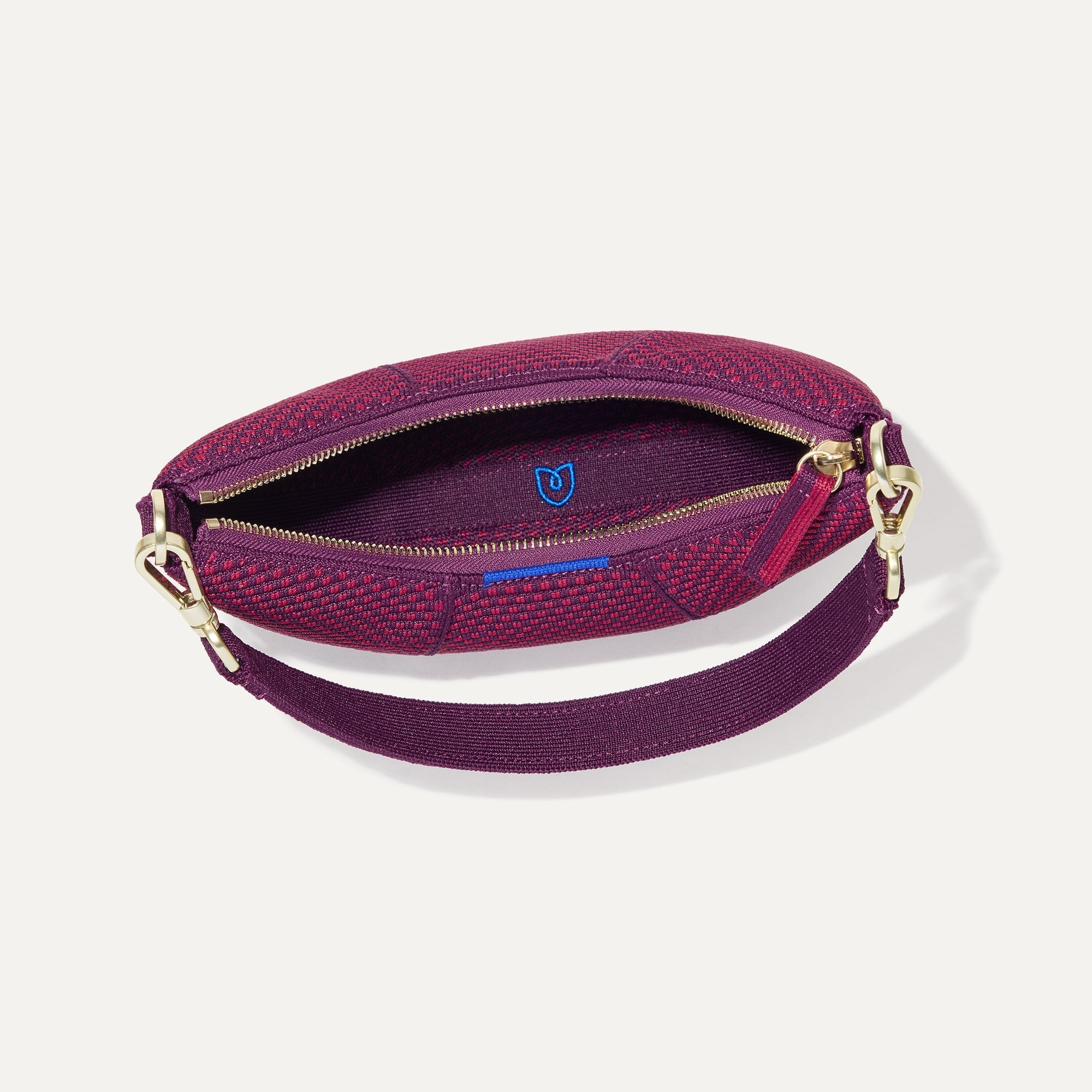 The Mini Crescent Bag - Beet - Image 7