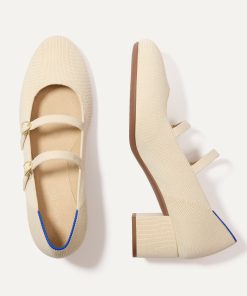 The Double Buckle Mary Jane Heel - Conch