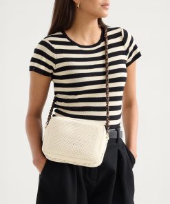 Alternative view of The Crossbody Strap - Espresso Chain-Knit