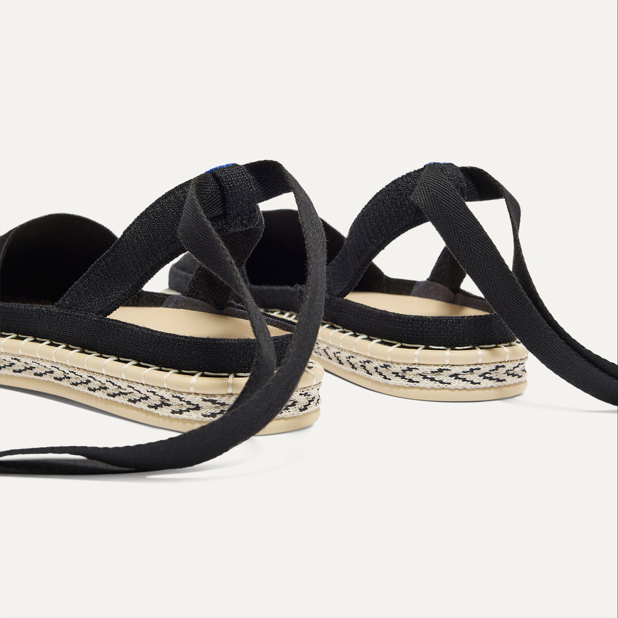 The D'Orsay Espadrille - Black - Image 6