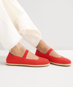 Alternative view of The Cruiser Mary Jane - Poppy Raffia-Knit