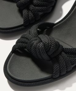 Alternative view of The Knot Sandal - Black
