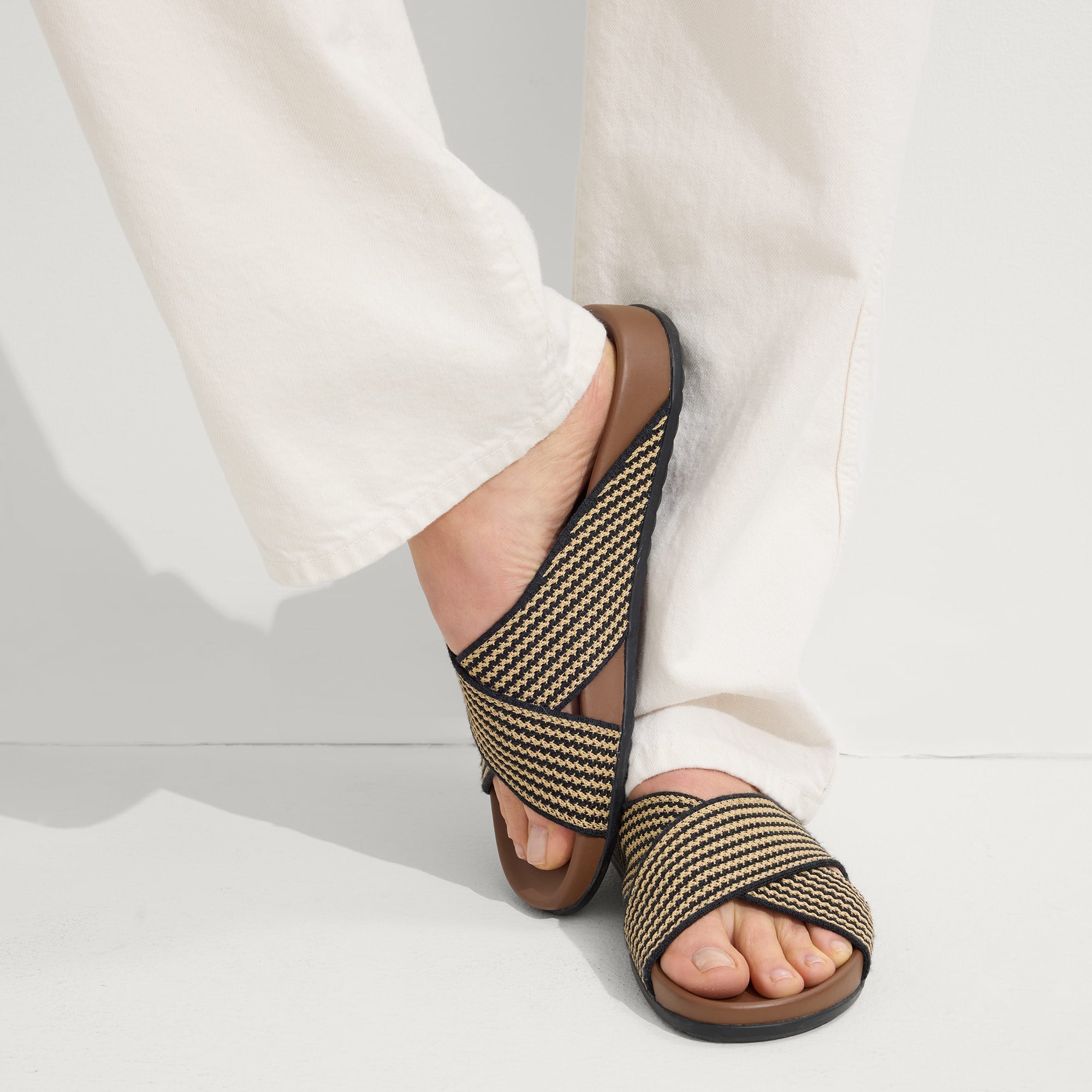 The Weekend Slide - Toffee Stripe - Image 2