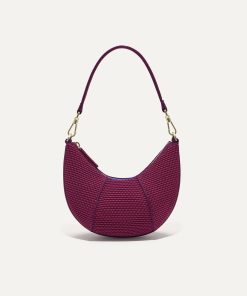 The Mini Crescent Bag - Beet