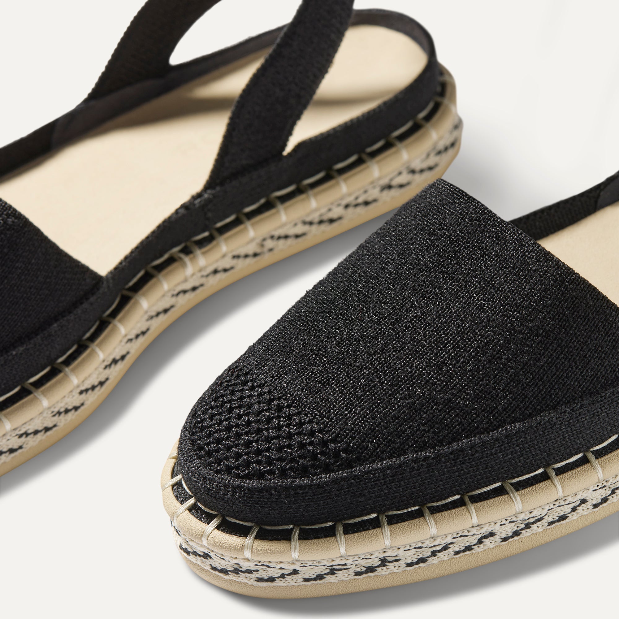 The D'Orsay Espadrille - Black - Image 7