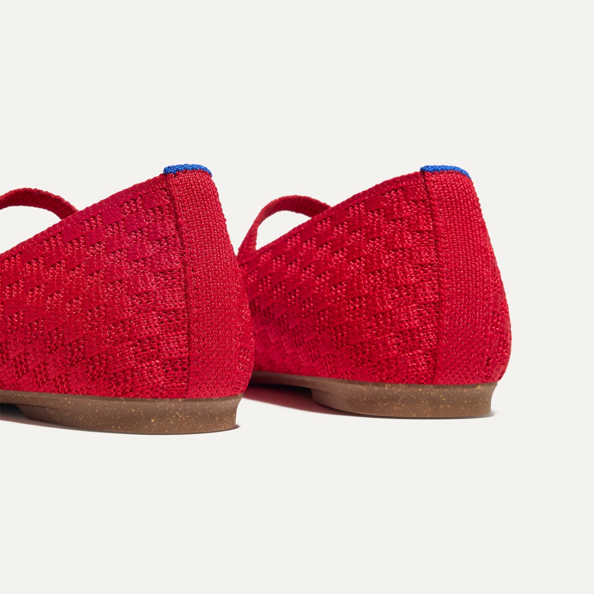 The Max Square Mary Jane - Red Crisp Basketweave - Image 7