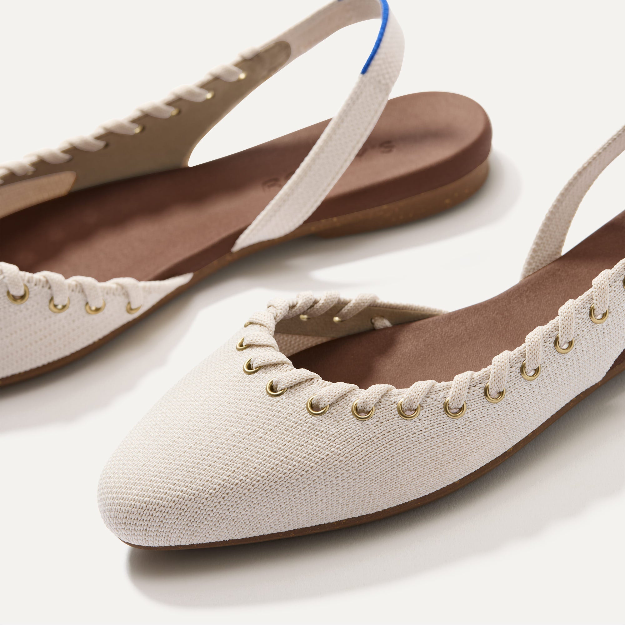 The Almond Slingback - Eyelet Ivory - Image 7