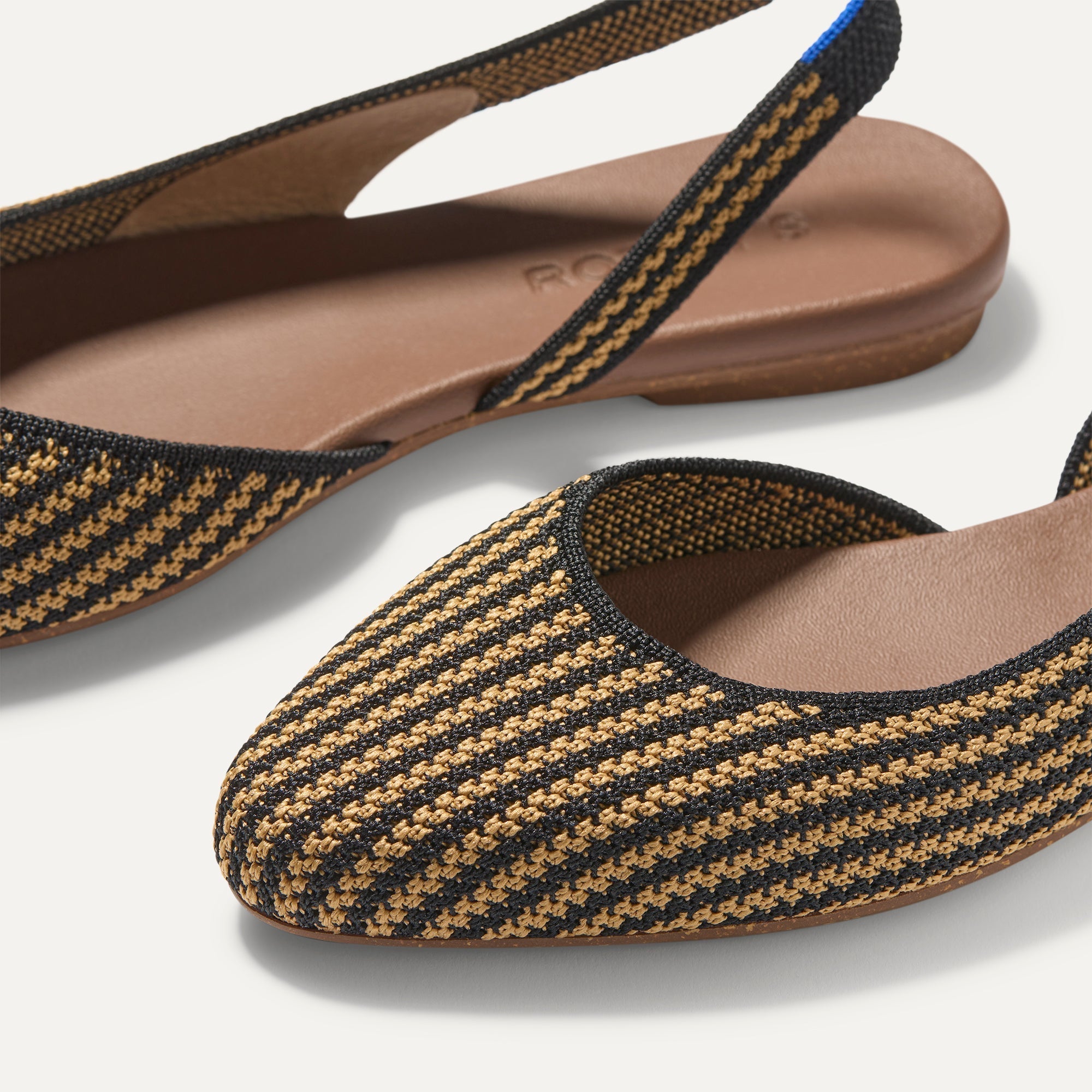 The Almond Slingback - Butterscotch Stripe - Image 7
