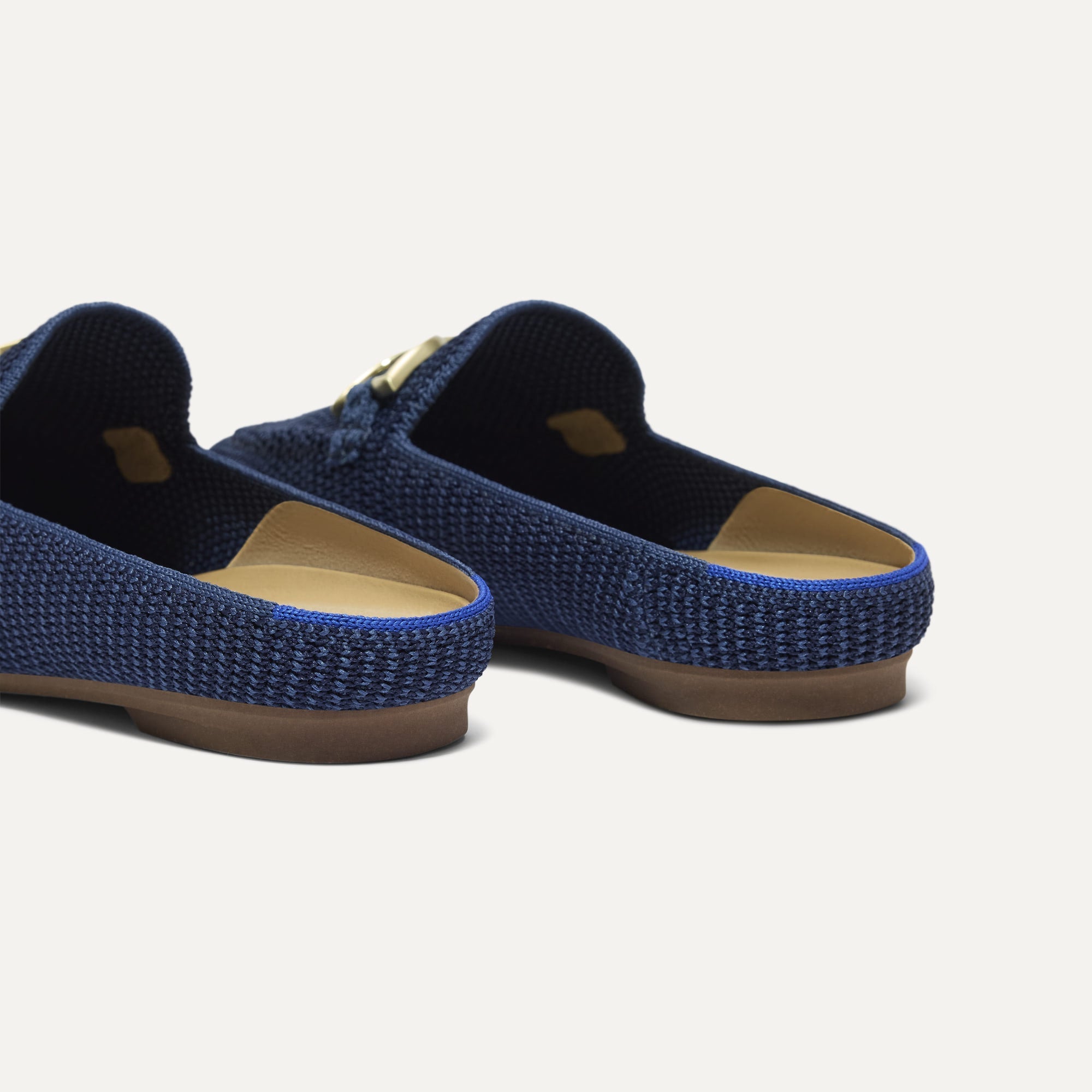 The Double Bit Loafer Mule - Blue Raffia-Knit - Image 5