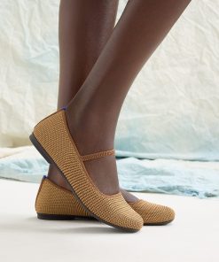 Alternative view of The Max Square Mary Jane - Wheat Raffia-Knit