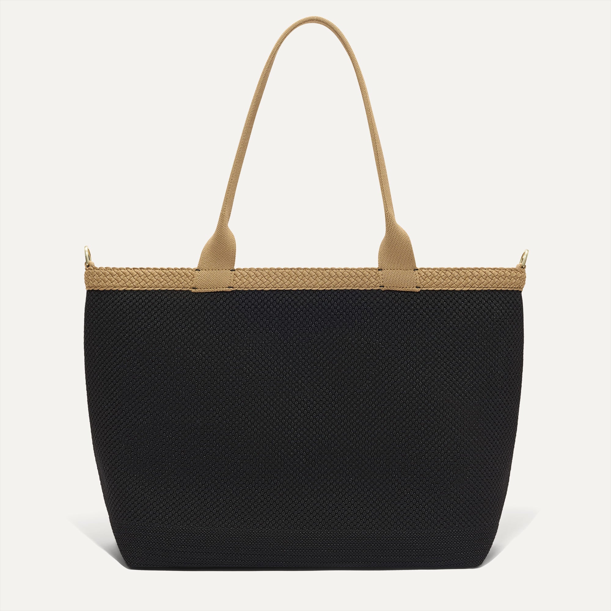 The Lightweight Zip Tote - Black Espresso Open-Knit - Image 2