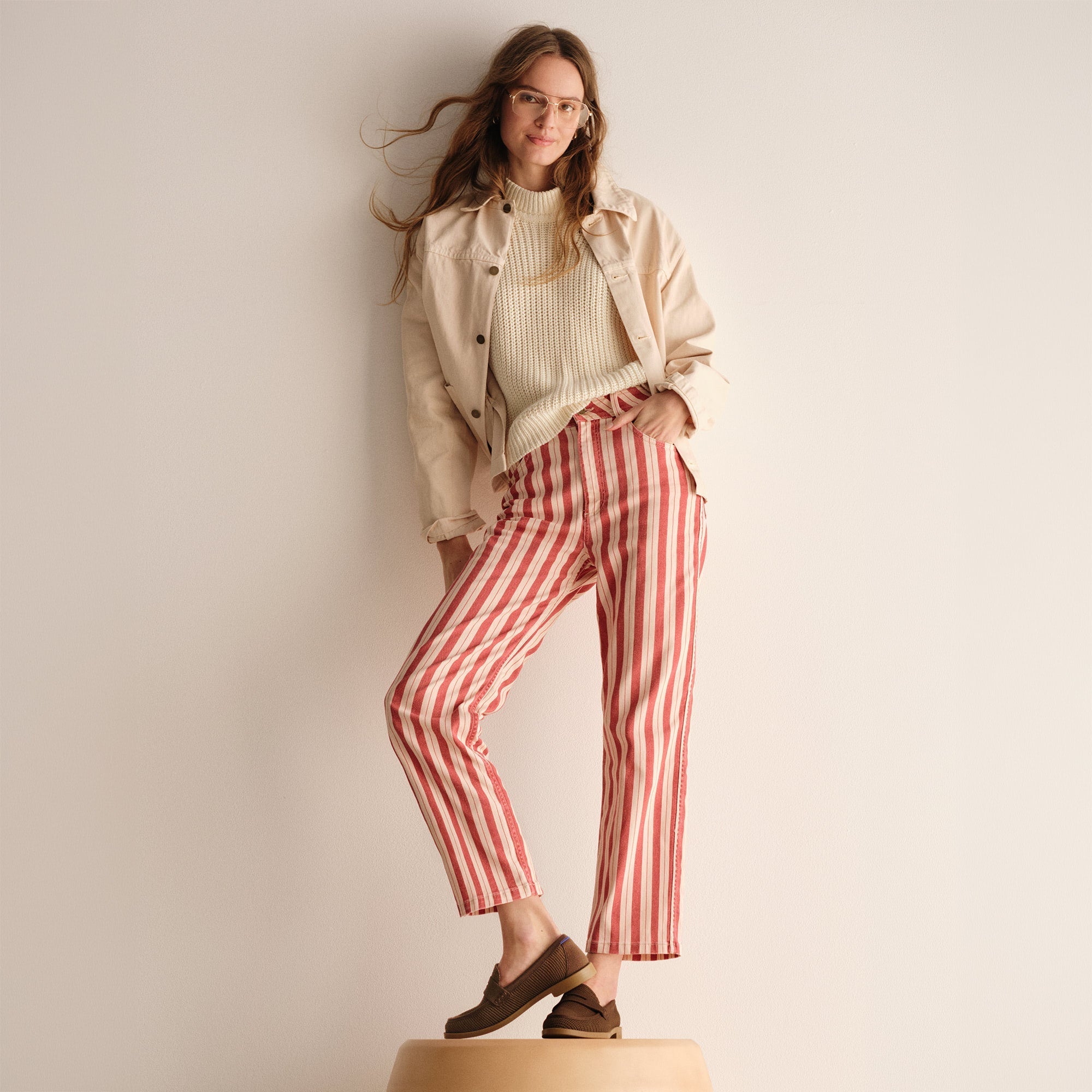 The Penny Loafer - Cinnamon Raffia-Knit - Image 3