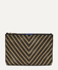 Alternative view of The Convertible Clutch - Toffee Chevron