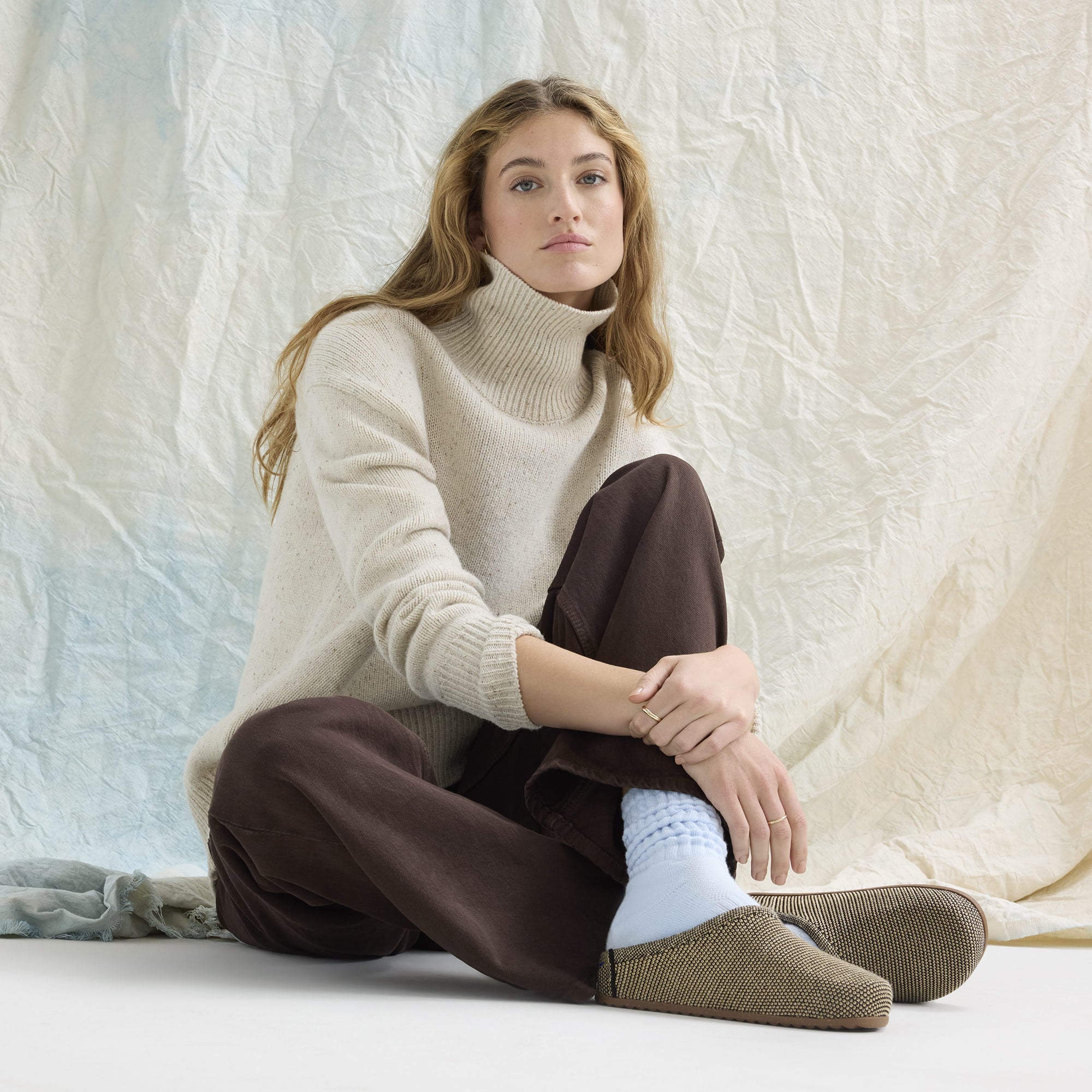 The Casual Clog - Toffee Raffia-Knit - Image 3