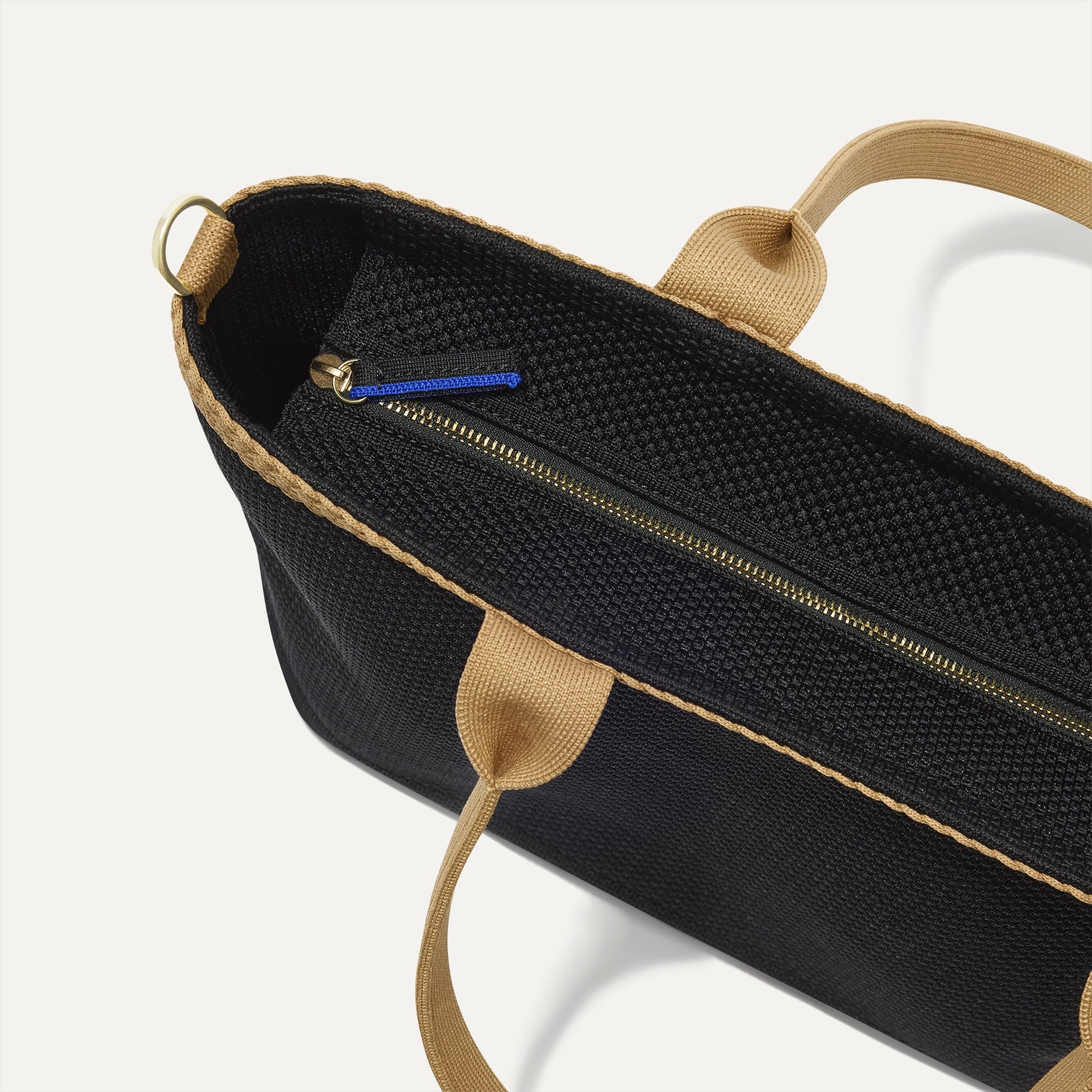 The Lightweight Zip Tote - Black Espresso Open-Knit - Image 5