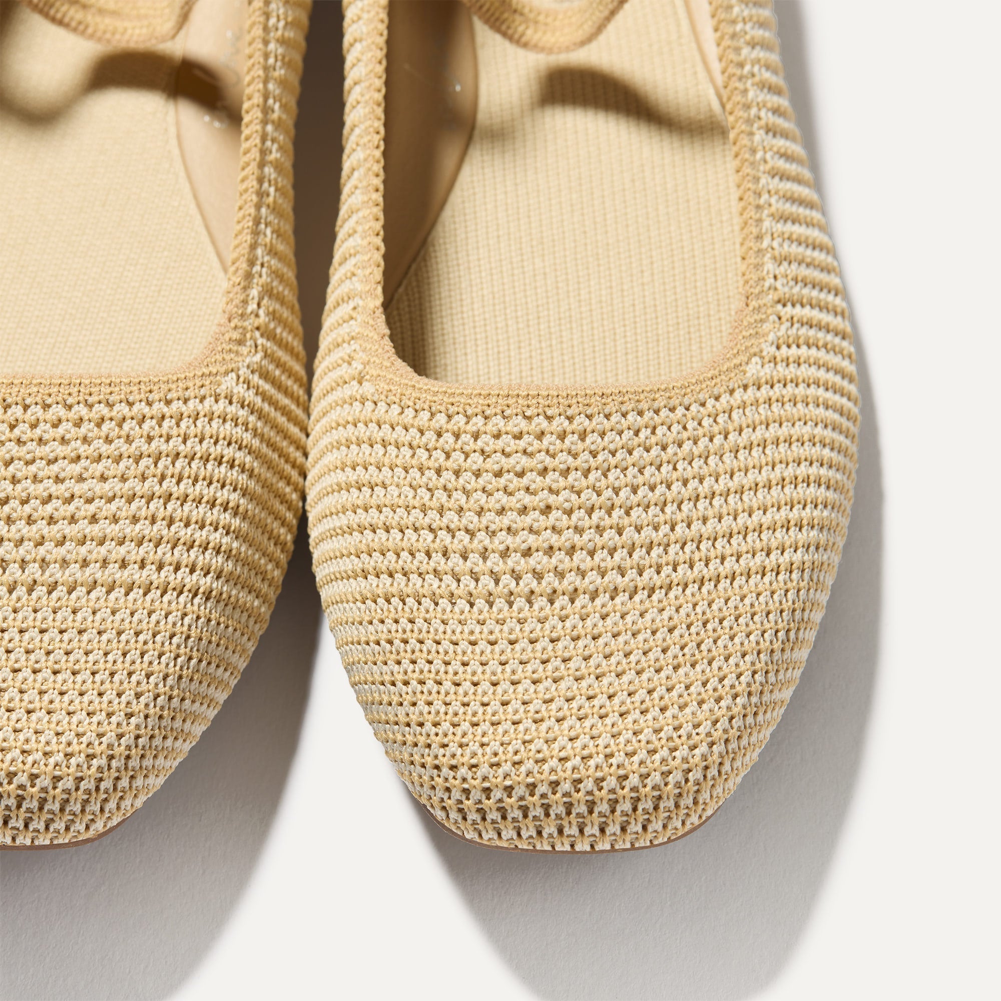 The Max Square Mary Jane - Cream Raffia-Knit - Image 4