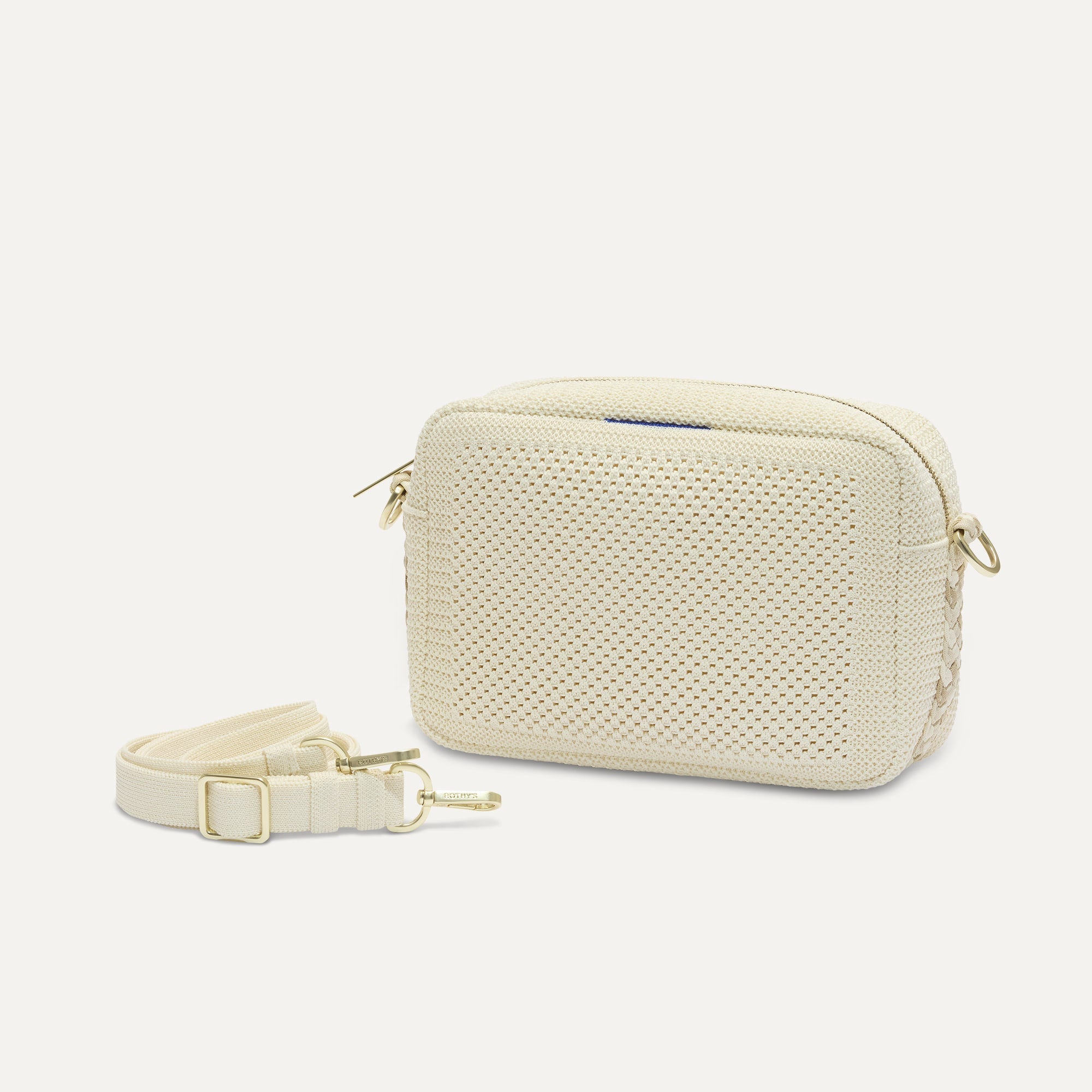 The Crossbody Camera Bag - Cream Twist Open-Knit - Image 5