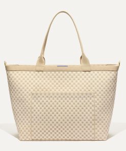 Alternative view of The Zip Travel Tote - Parchment Basketweave