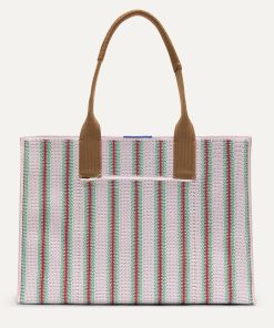 Alternative view of The Classic Tote - Watermelon Market Stripe