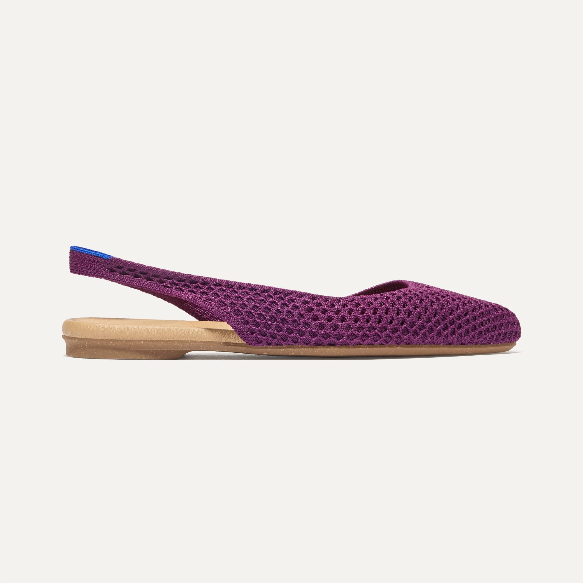 The Almond Slingback - Plum Mesh - Image 3