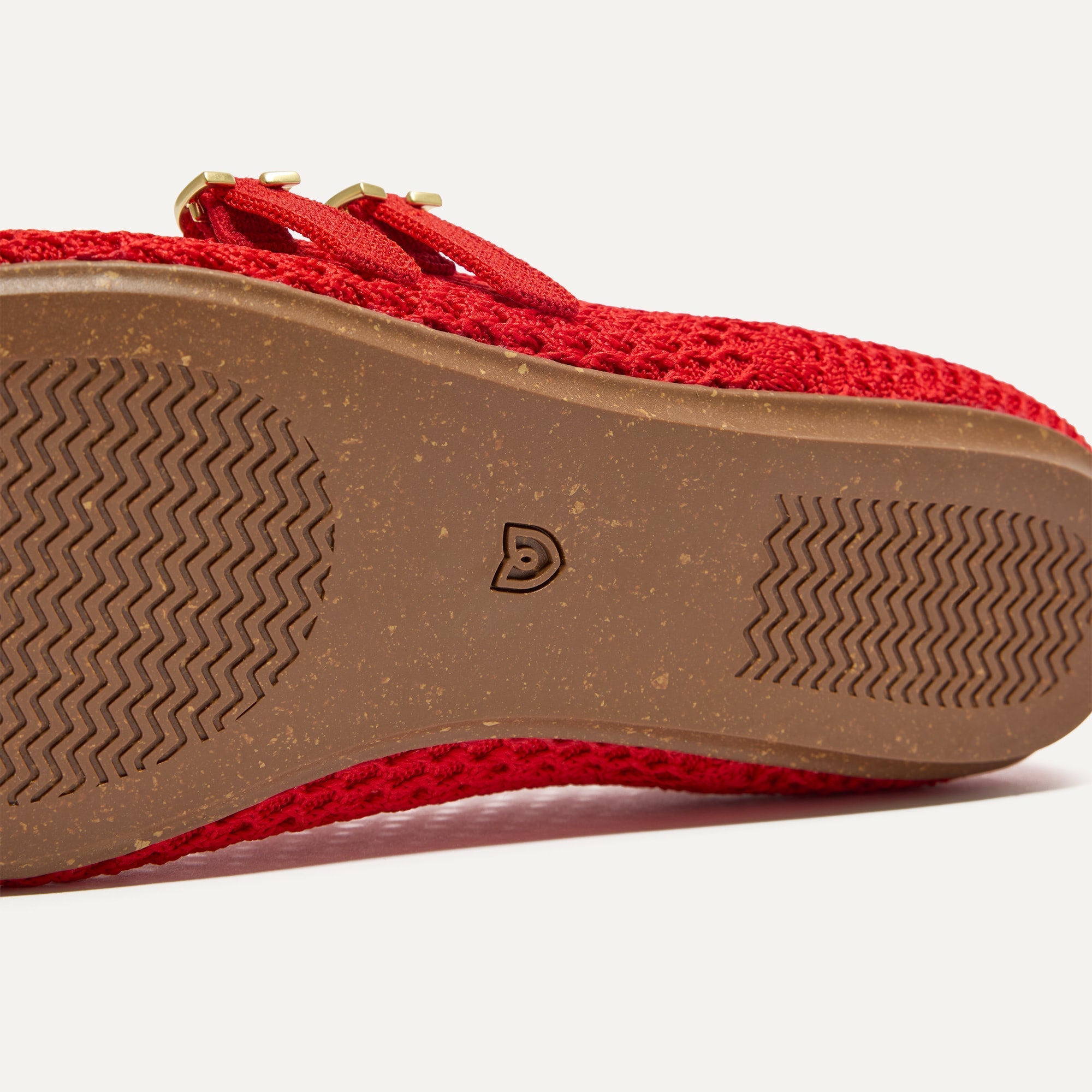 The Double Buckle Mary Jane - Bright Red Mesh - Image 6