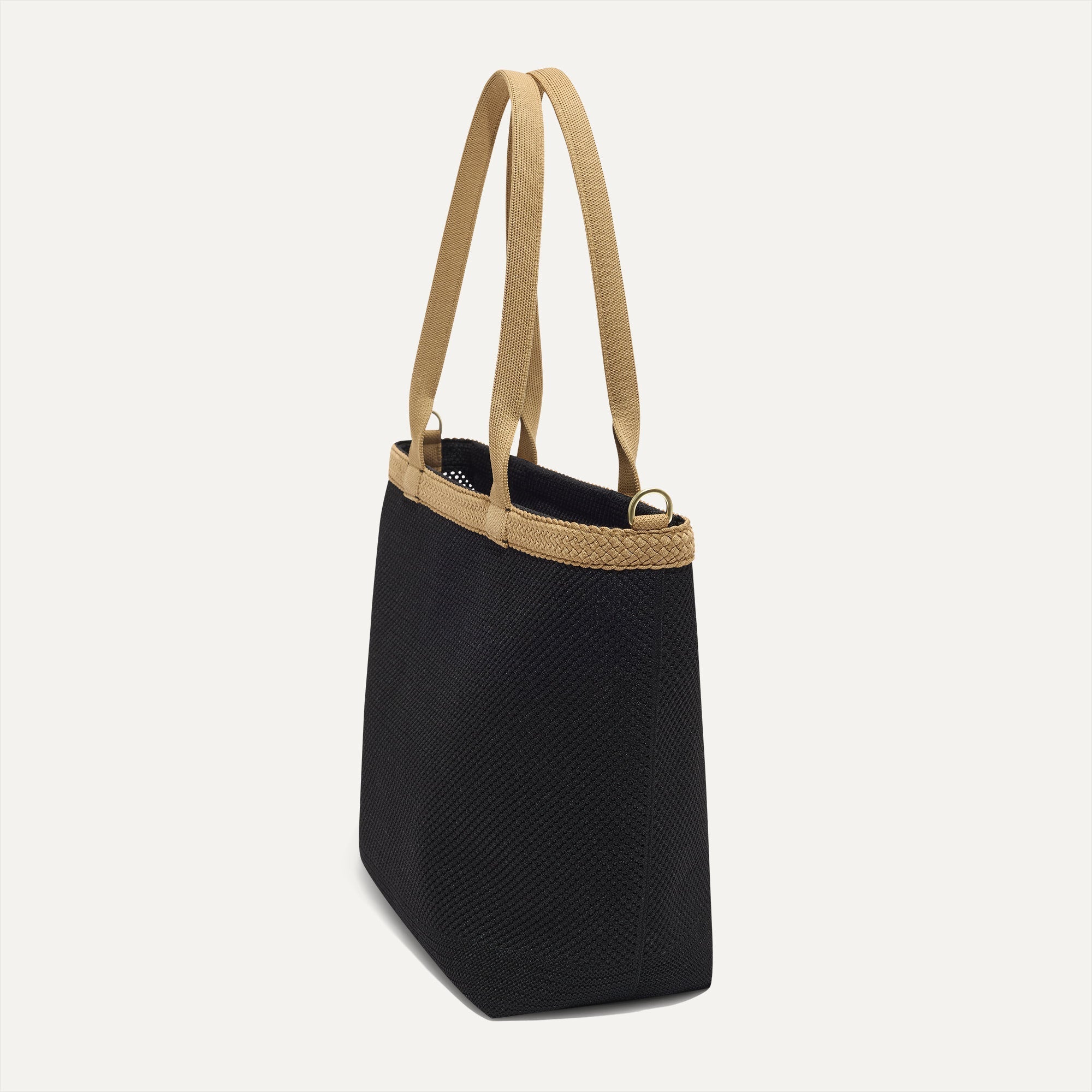 The Lightweight Zip Tote - Black Espresso Open-Knit - Image 4