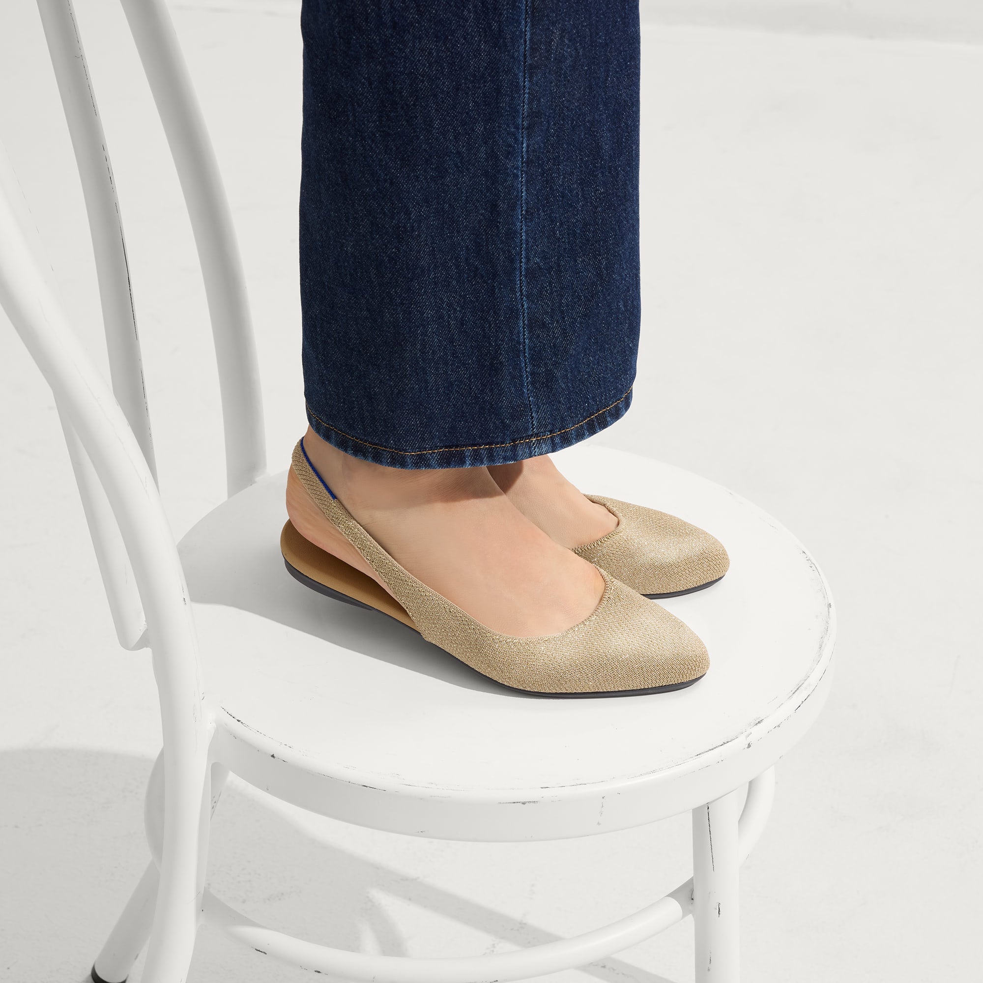 The Almond Slingback - Metallic Prosecco - Image 7