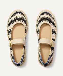 The Espadrille Mary Jane - Compass Stripe